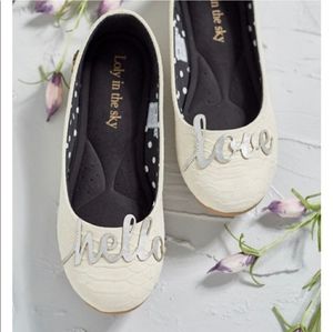 Modcloth X Ballet Flats X Lily In The Sky Size 8.5